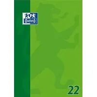 Oxford Briefblock Schule gelocht DIN A4 kariert Lineatur 22, 1 Block