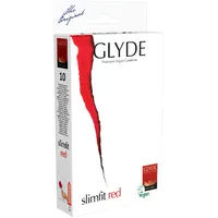 Glyde Ultra Slimfit Red 10 schmale Condome, vegan!