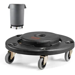 VEVOR Abfalleimer Dolly Mülltonnenwagen für 75,7/121/166,6/208 L Müllcontainer 227kg