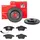 Brembo BREMSSCHEIBEN Ø288mm + BREMSBELÄGE VORNE FÜR VW GOLF 6 5K1 TOURAN AUDI