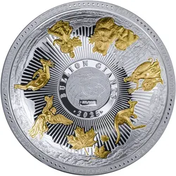 Spektakuläre Kuppel-Silbermünze "Anlage-Giganten - Bullion Giants" 2025