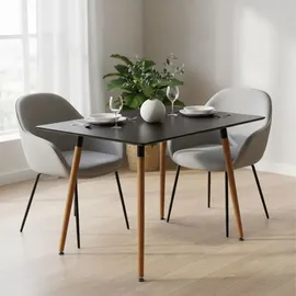 Relaxdays Esstisch 75 x 110 x 70 cm schwarz/natur