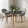 Relaxdays Esstisch 75 x 110 x 70 cm schwarz/natur