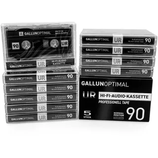 GALLUNOPTIMAL UR90 Audiokassetten 90 min. Leerkassetten 20er Pack