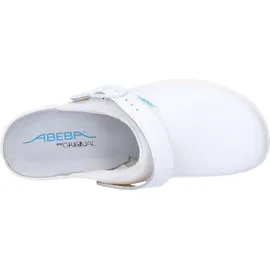 Abeba Berufsschuhe EN 20347:2012 OB Clog Gr.40 weiß Leder m.Fersenriemen Abeba