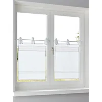 Heine Fensterbehang in weiß | Gr.: 80-x-40-cm