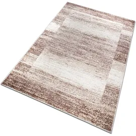 OTTO home Teppich OTTO HOME "Beldre" Gr. 6, beige (sand), B:200cm H:9mm L:300cm, Kunstfaser, Teppiche, Teppich, mit besonders weichem Flor, Kurzflor, modernes Design, mit Bordüre