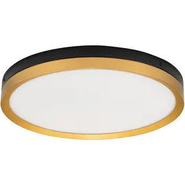Nova Luce Cantria 1 gold, schwarz Ø 40 cm
