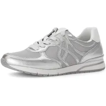 Gabor Sneaker Low Silber/Weiß Damen 40,5