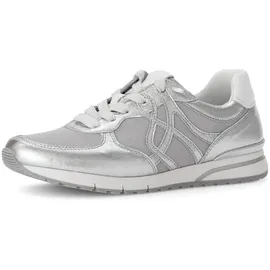 Gabor Sneaker Low Silber/Weiß Damen 40,5