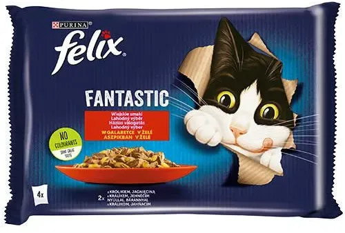 FELIX Countryside Flavours in Gelee mit Kaninchen und Lammfleisch 4x85g (Rabatt für Stammkunden 3%)