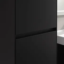 Villeroy & Boch Collaro Hochschrank 45,4 x 153,8 cm Volcano Black Holz, MDF, Spanplatte