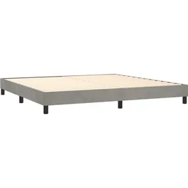 vidaXL Boxspringbett 200 x 200 cm Hellgrau