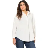 Ulla Popken Hemdbluse in offwhite | Gr.: 50-52