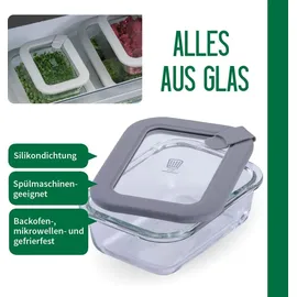 Fackelmann Vorratsdose rechteckig transparent 0,37 l