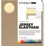 SCHLAFGUT Easy Jersey 180 x 200 - 200 x 220 cm yellow mid