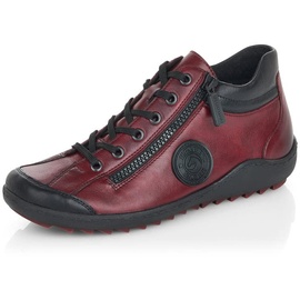 Remonte Damen R1477 Sneaker, schwarz/Chianti/Chianti / 35, 42 EU