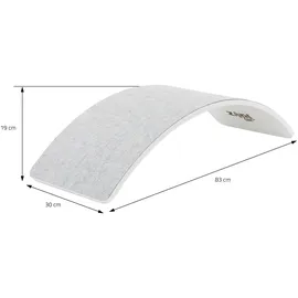 joyz Balance Board für Kinder 83x30 cm Grau aus Lindensperrholz bis 100kg Joyz