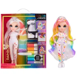 Rainbow High Color & Create Fashion DIY Doll with Blue Eyes