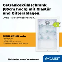 GGV Exquisit Exquisit GKS120-GT-160C weiß (810930502)