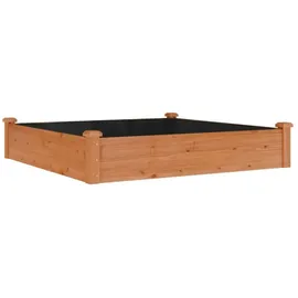 vidaXL Hochbeet mit Einsatz 120 x 120 x 25 cm Braun
