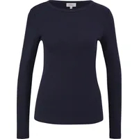 S.Oliver Longsleeve mit Rippstruktur Navy 36