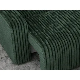 MKS Meble Ecksofa Cord 2-Sitzer Grün
