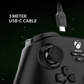 Snakebyte Gamepad Base X schwarz - Offiziell lizenzierter, kabelgebundener Xbox