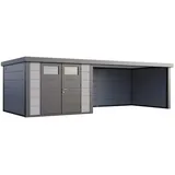 Telluria Gartenhaus Classico 3,12 x 8,12 m Lichtgrau