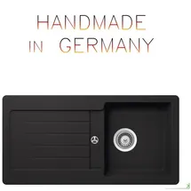 keenberk Granitspüle Victory S-vel 860.20 - Black, Ab 40er Unterschrank, 860 x 435 mm