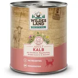 WILDES LAND Hundefutter mit Rindfleischgeschmack, 6 x 400 g