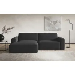 Ecksofa COTTA "Lasso L-Form, XL-Sofa", schwarz, B:288cm, 100% Polyester, Sofas