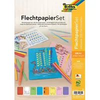Folia Flechtpapier Set 24 Blatt Bastelset
