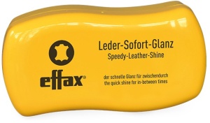Effax Leder Sofort-Glanz, Glanz im Handumdrehen, 1 Dose mit Schwamm