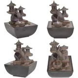 Vidaxl - Zimmerbrunnen mit led Polyresin - Zimmerspringbrunnen - Springbrunnen - Home & Living - Grau