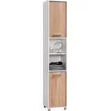 Procontour Betty Hochschrank 35 x 192 cm Weiß Holz