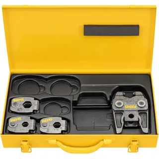 Rems Pressringe S Set (V 15+18+22 Z8, mit Zwischenzange, Stufenlos schwenkbar, im Stahlblechkasten) 574613 R