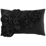 PAD - Kissenhülle, Kissenbezug - FLORAL - Polyester - schwarz - 30x50 cm - Lieferung erfolgt OHNE Füllung