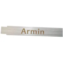 Heka Zollstock Armin 2 m, weiß
