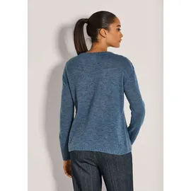 Madeleine Longpullover mit Rundhals rauchblau 36