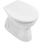 Villeroy & Boch Stand-Tiefspül-WC Villeroy & Boch NEWO, spülrandlos, Abgang senkrecht - 4659R101