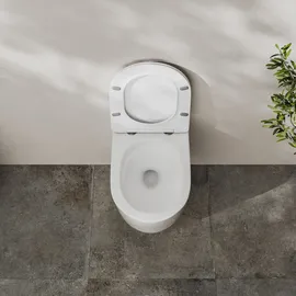 Kronenbach Tube Wand-WC mit WC-Sitz Weiß
