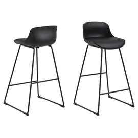 Actona Barhocker 56 x 82-103 x 50 cm Schwarz