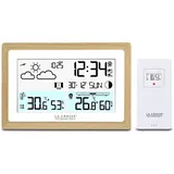 LA CROSSE TECHNOLOGY Wetterstation mit Holzkontur Braun WS6282