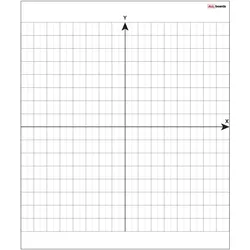 ALLboards Magnetische Whiteboard Folie 80x95 cm KOORDINATENSYSTEM