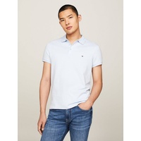 Tommy Hilfiger Poloshirt »PRETWIST MOULINE SLIM FIT POLO«, mit melierter Optik, Gr. XXXL, Breezy Blue / White, , 32072715-XXXL