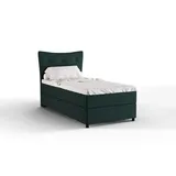 panda möbel Boxbett, Grün, Holz, Mode, 100x200 cm, Oeko-Tex® Standard 100, Schlafzimmer, Betten, Boxspringbetten