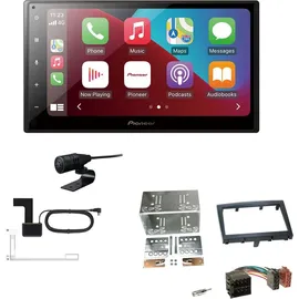 EHO Pioneer SPH-DA160DAB 2-DIN Autoradio CarPlay Android Auto Bluetooth DAB USB passend für Porsche 911 Facelift 2008-2014 schwarz