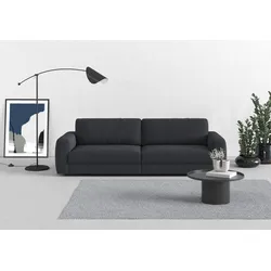 Big-Sofa TRENDMANUFAKTUR "Bourbon, Designsofa", grau, B:264cm H:84cm T:111cm, 92% Polyester, 8% Nylon, Sofas, mit extra hohem Sitzkomfort, in trendigem Cord Bezug erhältlich