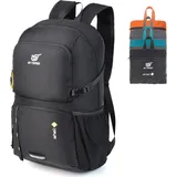 luxuskollektion Ultraleichter Faltbarer Rucksack 30L Schwarz